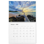 ビーチサンセットオンマウイ カレンダー (2月 2026)