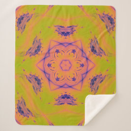 ビーチサンセットグラディエントコントラストマンデラ シェルパブランケット