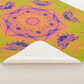 ビーチサンセットグラディエントコントラストマンデラ シェルパブランケット (3/4)