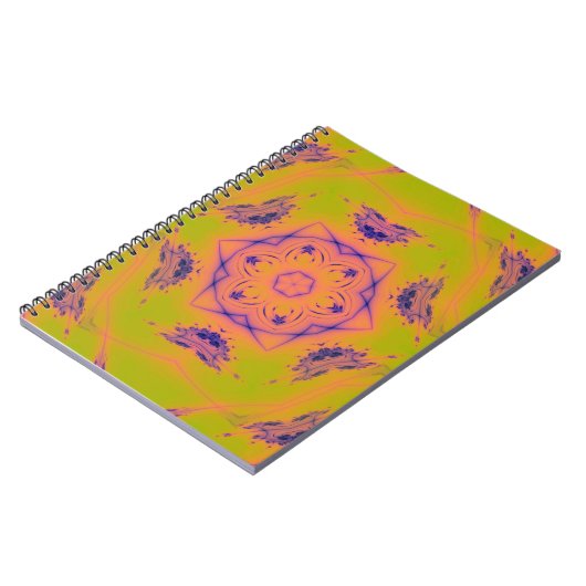 ビーチサンセットグラディエントコントラストマンデラ ノートブック (左側)