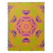 ビーチサンセットグラディエントコントラストマンデラ ノートブック (正面)