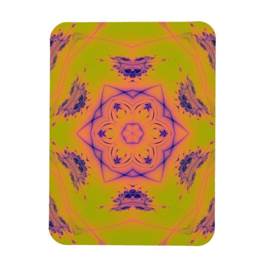 ビーチサンセットグラディエントコントラストマンデラ マグネット (縦)