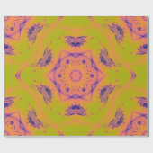 ビーチサンセットグラディエントコントラストマンデラ ラッピングペーパー (フラット)