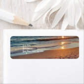 ビーチサンセットコースト海 ラベル (インサイチュ)