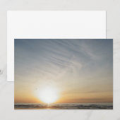 ビーチサンセットサンライズセレブレーション あなたのテキストを追加 招待状 (正面/裏面)