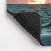 ビーチサンセットサーファー |スポーツ マウスパッド (コーナー)