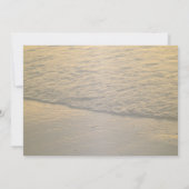 ビーチサンセットシェルウェディング 招待状 (裏面)