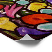 ビーチサンセットシエスタ鍵フォークアートポスター ポスター (角)