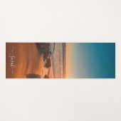 ビーチサンセットシーシーシーシパーソナライズされたック ヨガマット (正面(横))