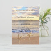 ビーチサンセットシースターズお祝いオブライフ 招待状 (スタンド正面)