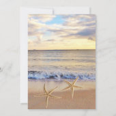 ビーチサンセットシースターズお祝いオブライフ 招待状 (裏面)