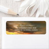 ビーチサンセットスカイロマン結婚ティーズ ラベル (インサイチュ)