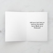 ビーチサンセットステンドグラスデザインノテカード 招待状 (内部)