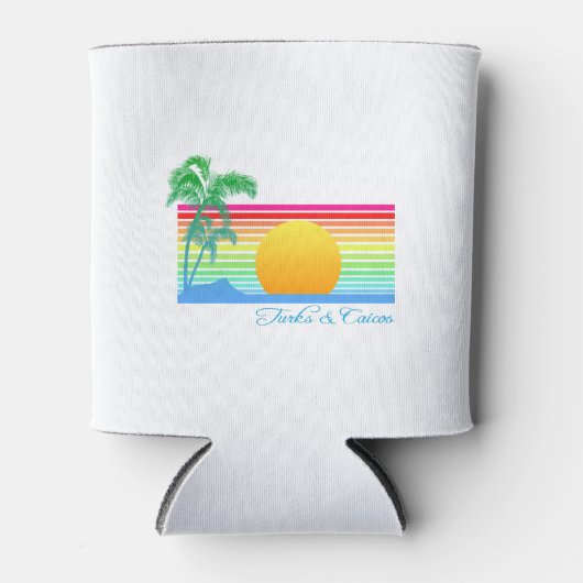 ビーチサンセットタークスカイコス 缶クーラー (正面)