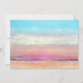 ビーチサンセットテーマ結婚式招待状 招待状 (裏面)