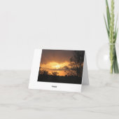 ビーチサンセットノートカード カード (裏面)