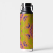 ビーチサンセットハイコントラストマンデラ ウォーターボトル (正面)