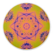 ビーチサンセットハイコントラストマンデラ セラミックノブ (正面)