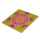 ビーチサンセットハイコントラストマンデラ タイル (側面)