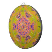 ビーチサンセットハイコントラストマンデラ ダーツボード (正面右)