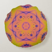 ビーチサンセットハイコントラストマンデラ ラウンドクッション (裏面)