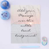 ビーチサンセットバックグラウンドフライヤー チラシ (シングル)