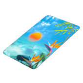 ビーチサンセットバードオブパラダイス マグネット (左側)