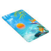 ビーチサンセットバードオブパラダイス マグネット (右側)