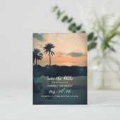 ビーチサンセットパームズ日付を保存 案内ポストカード (スタンド正面)