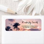 ビーチサンセットパ結婚ームズ ラベル (インサイチュ)