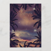 ビーチサンセットパ葉ーム結婚詳細 エンクロージャーカード (裏面)