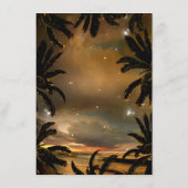 ビーチサンセットパ葉ーム結婚詳細 エンクロージャーカード (裏面)