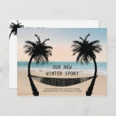 ビーチサンセットフロリダニューホームに移動 案内ポストカード (正面/裏面)