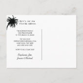 ビーチサンセットフロリダニューホームに移動 案内ポストカード (裏面)