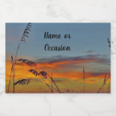 ビーチサンセットボトルラベル スパークリングワインラベル (シングルラベル)