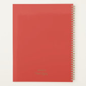 ビーチサンセットボホウォーター色 プランナー手帳 (裏面)