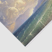 ビーチサンセットムーディ絵画ー景観のデコパージュ 薄葉紙 (詳細)