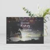 ビーチサンセットライツトロピカルバースデーパーティー 招待状 (スタンド正面)