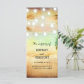 ビーチサンセットロマンチックな結婚式 プログラム (スタンド正面)