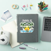 ビーチサンセットワイキキハワイ シール (iPadカバー)
