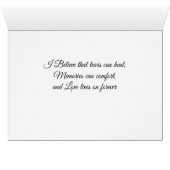 ビーチサンセット悔やみや弔慰グリーティングカード (内部横(下))