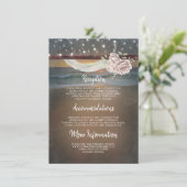 ビーチサンセット結婚シーナンスゲスト エンクロージャーカード (スタンド正面)