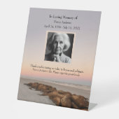 ビーチサンセット葬儀記念 台座サイン (正面)