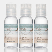 ビーチサンセット飛行機ハートモノグラム目的地