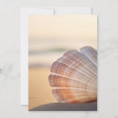 ビーチサンセット シェル パール & プロセッコ 招待状 (裏面)