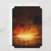 ビーチサンセット|人生の祝いの写真招待状 招待状 (裏面)