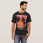 ビーチサンセットTシャツ Tシャツ (正面フル)