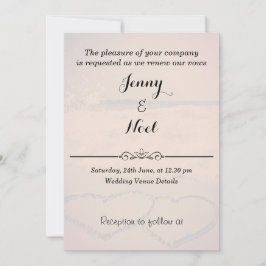 ビーチサンセ結婚ットの誓いの更新 招待状