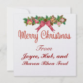 ビーチサンタカクテルパーティの招待状- SRF 招待状 (裏面)