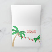 ビーチサンタクリスマスカード シーズンカード (内部)